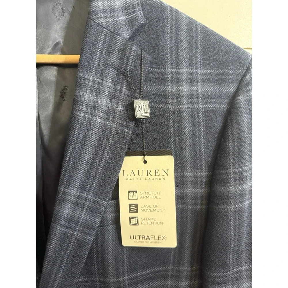 NWT Lauren by Ralph Lauren Men's Lexington Wool Blend Ultra Flex‎ Sport Coat 44L